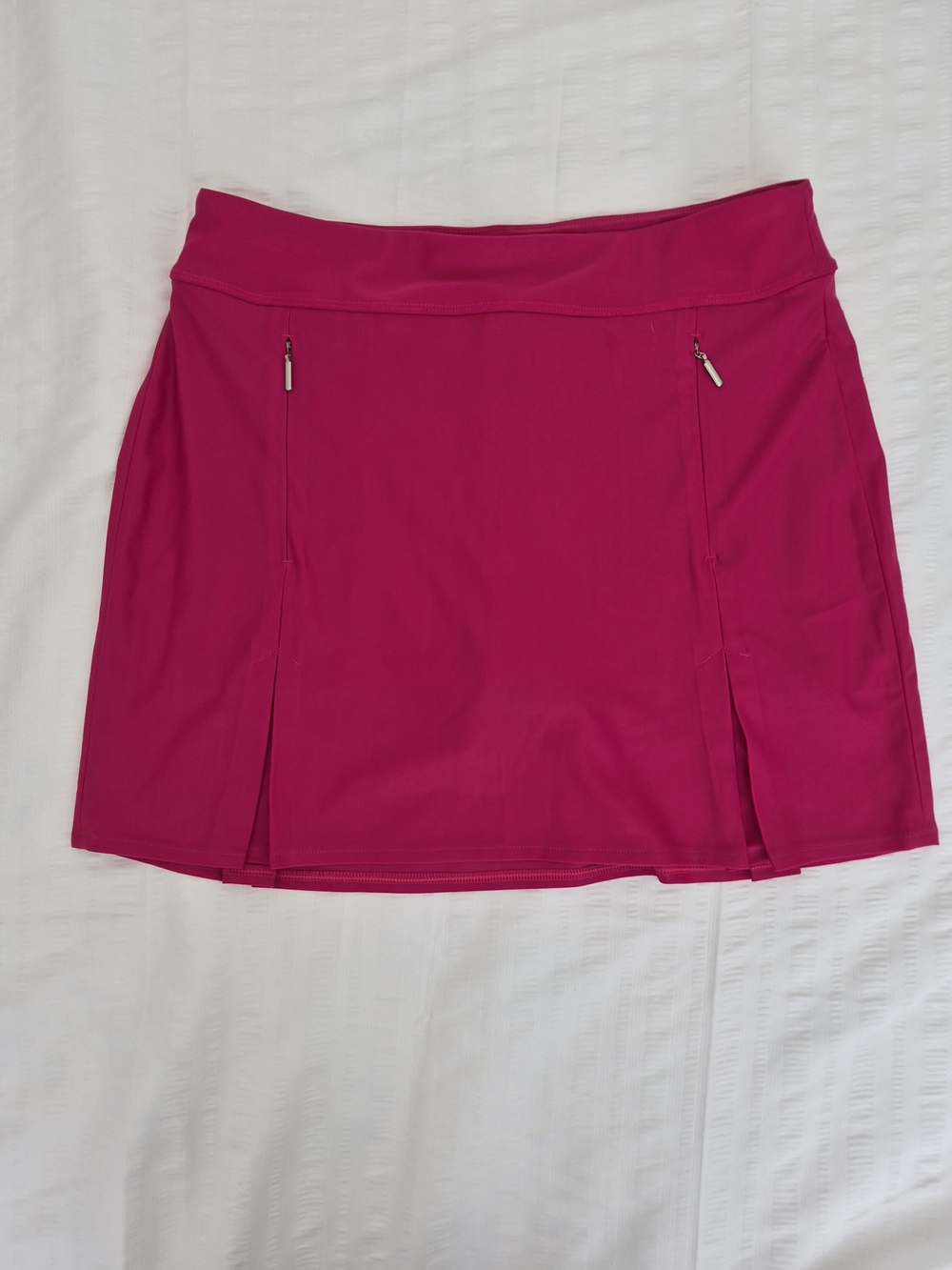 Greg Norman Collection Fuchsia Athletic Skort with Zip Pockets M
